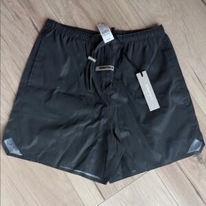 New Essentials Charcoal Men's Swim Trunks